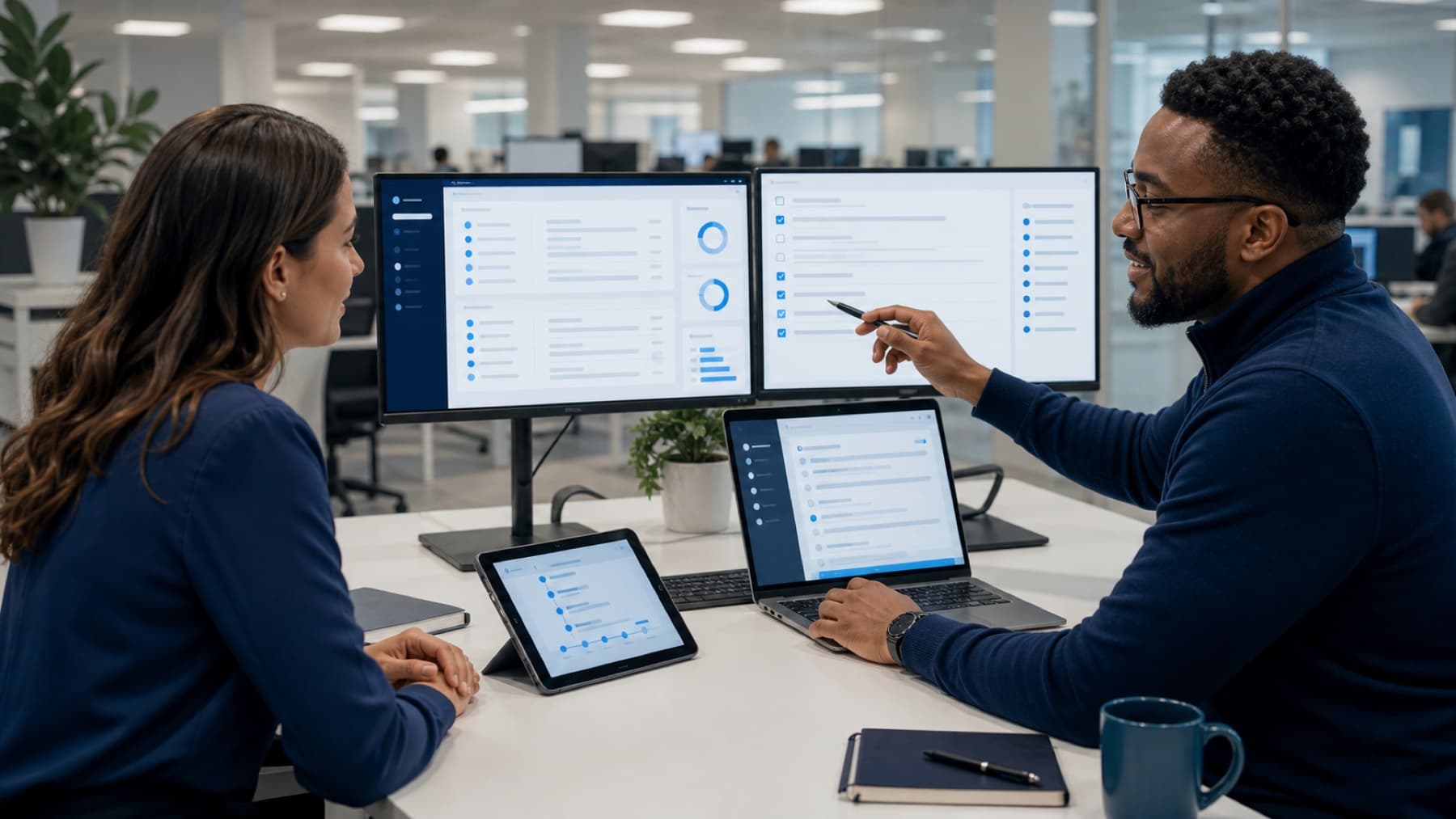 Client admin receiving a post-launch software support handoff from an implementation lead